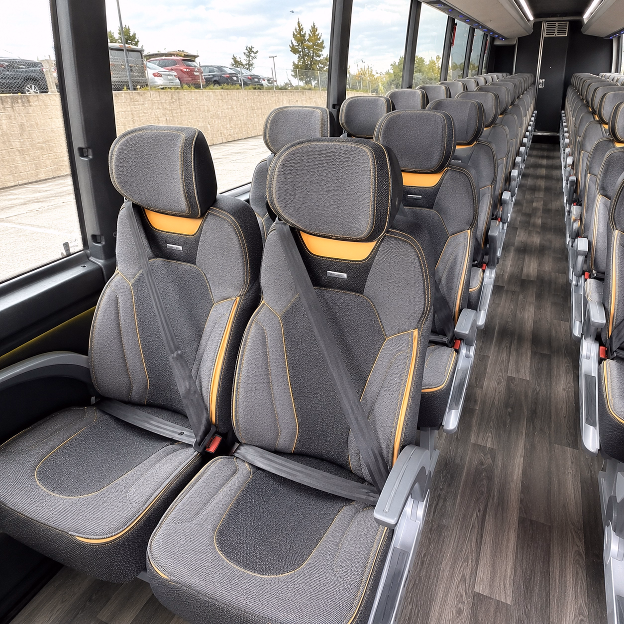 davenport charter bus rental interior
