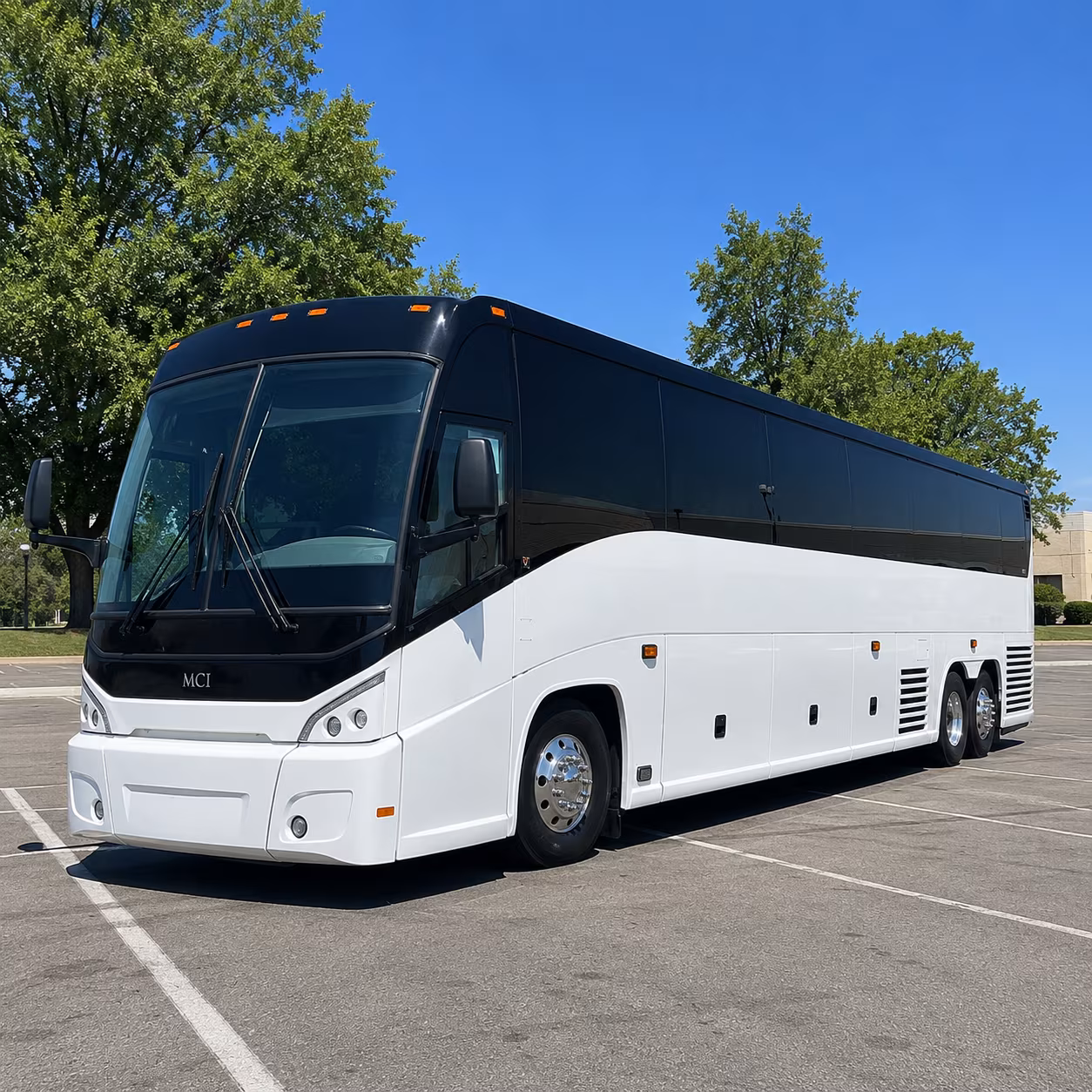 federal agency and county government shuttle buses in davenport
